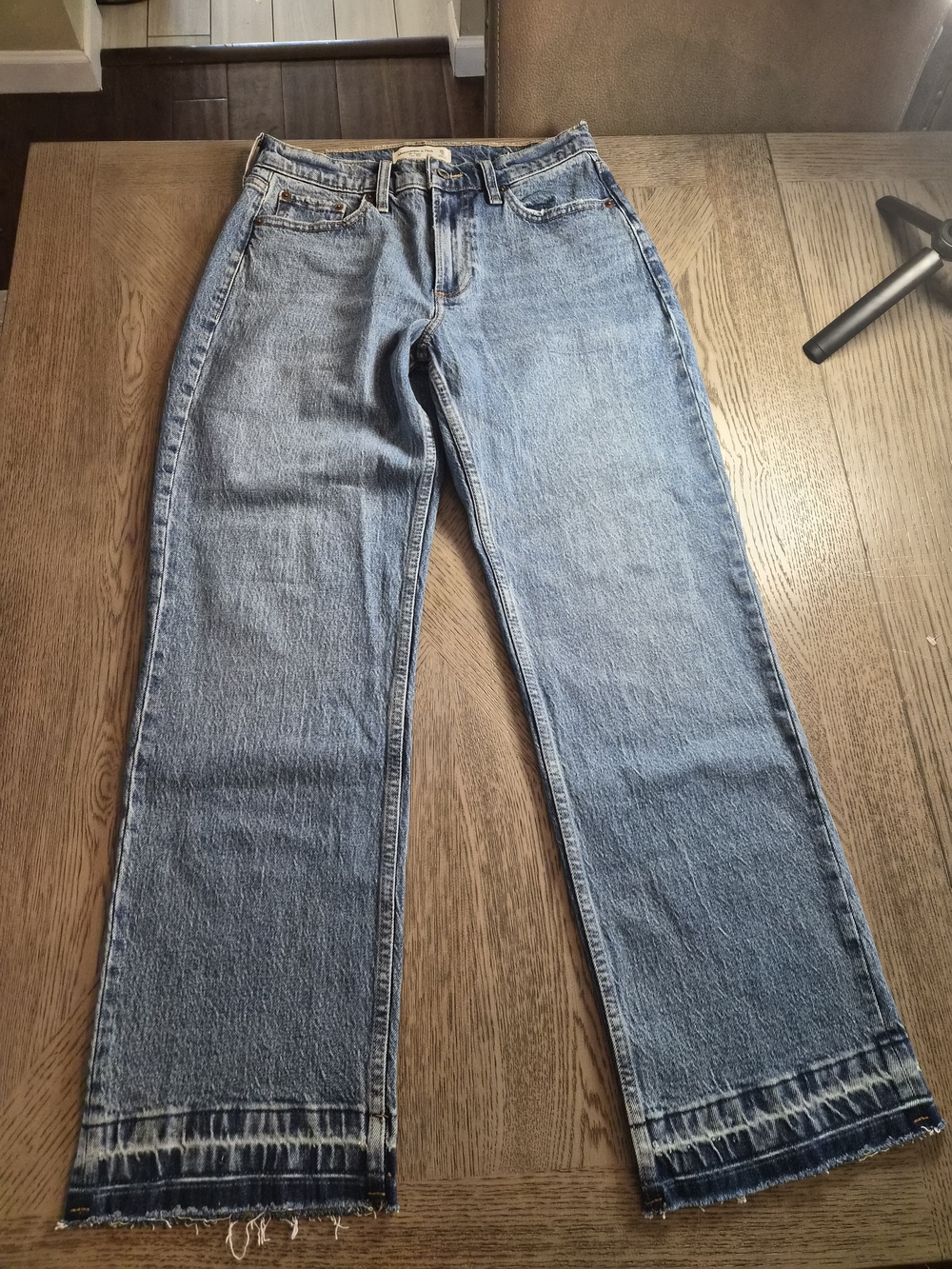 Abercrombie & Fitch Light Blue Wide Leg Jeans